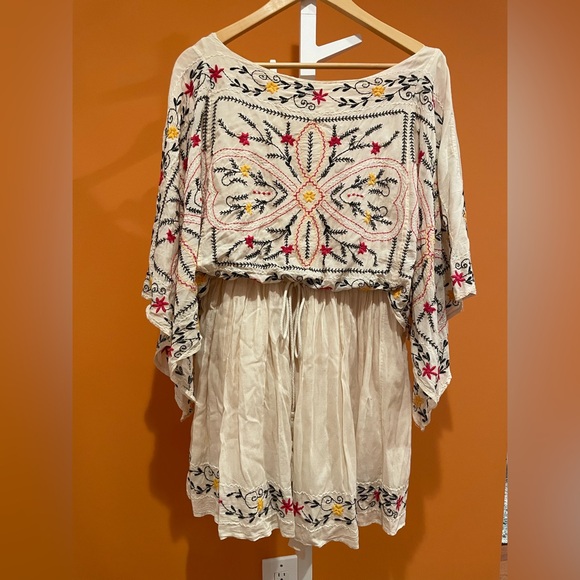 Free People Frida embroidered dress medium - Picture 4 of 10